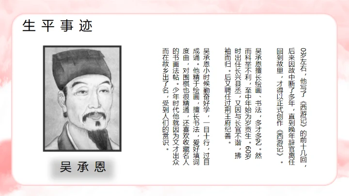 西游记分享阅读通用PPT模板课件