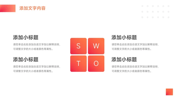 橙色图文大气简约学习汇报PPT模板