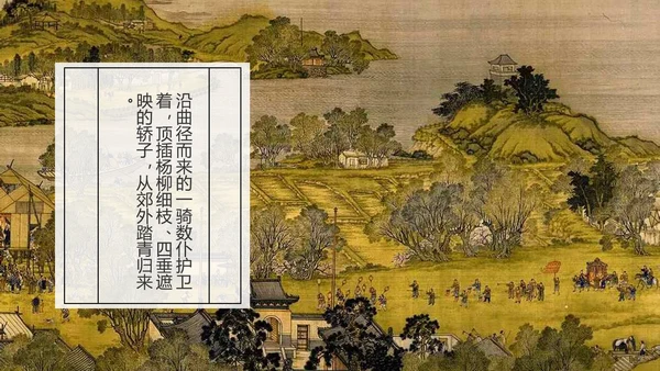 复古中国风清明上河图PPT课件