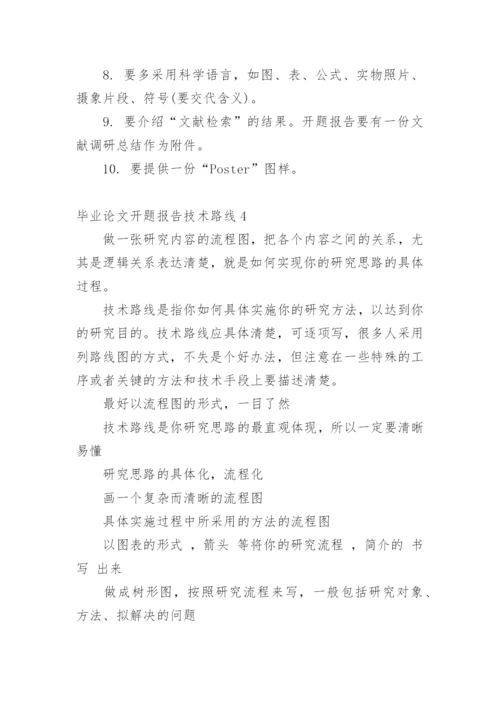 毕业论文开题报告技术路线精编.docx