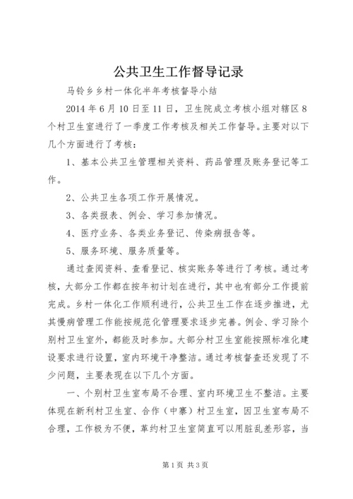 公共卫生工作督导记录 (3).docx