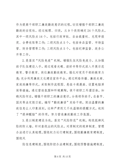 工商局党风廉政风险防范管理工作汇报 (2).docx