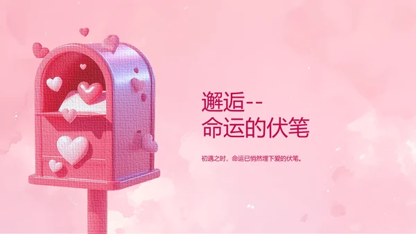 粉色像素风爱你每天都是情人节活动介绍ppt模板