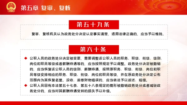 公职人员处分法通用PPT模板