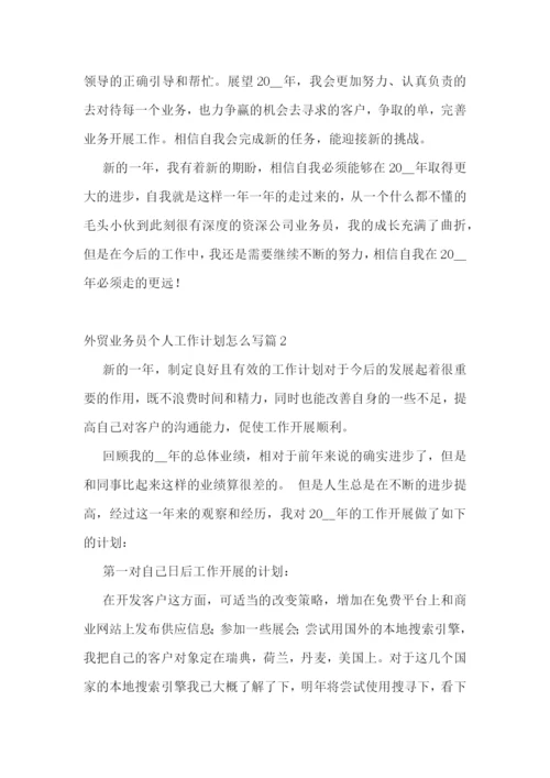 外贸业务员个人工作计划怎么写7篇.docx
