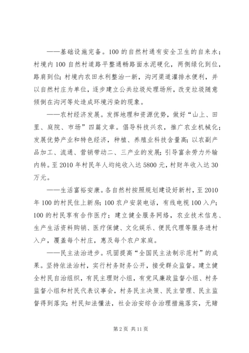 村建设社会主义新农村规划方案 (5).docx