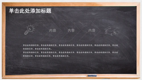 对话框黑板毕业论文答辩通用PPT模板