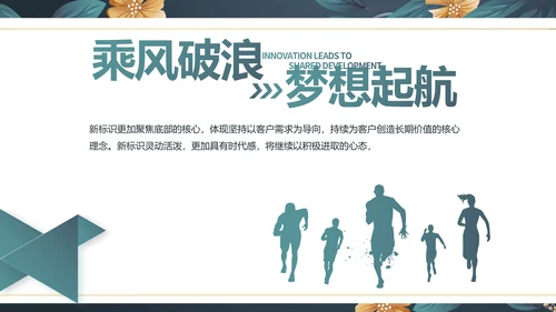 蓝色水彩风化妆品企业宣传动态PPT模板