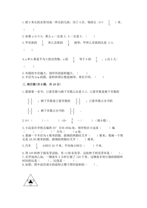 人教版六年级上册数学期末考试试卷（培优a卷）.docx