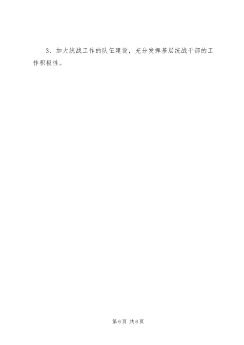 乡镇某年统战工作总结.docx