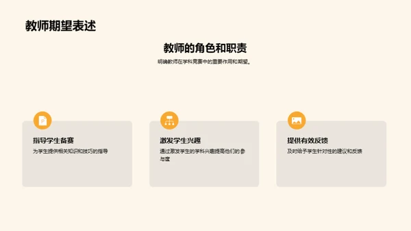 策划成功学科竞赛