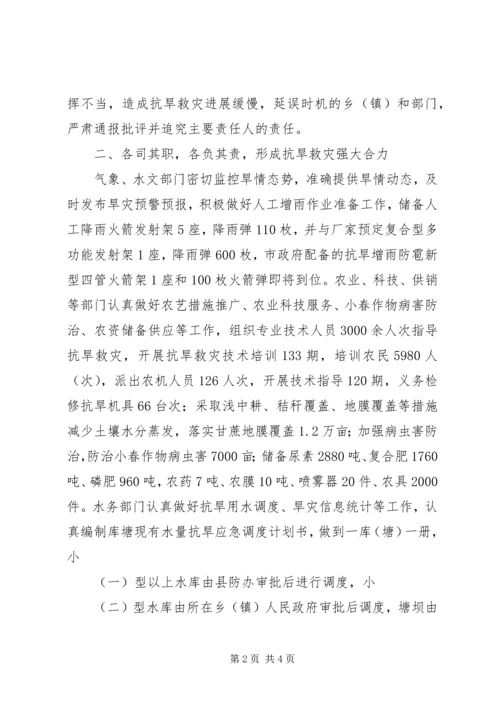 县政府抗旱救灾落实各项工作报告范文 (3).docx