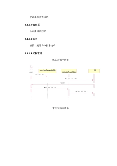 ERP生产基础管理系统采购具体申请单管理.docx