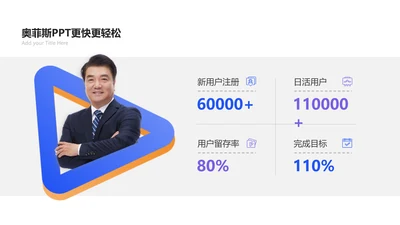 简约商务风并列关系4项PPT图文页
