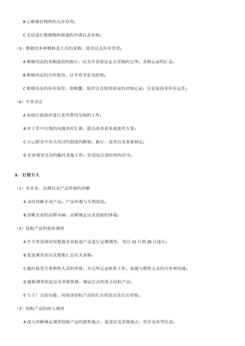 行政办公室岗位职责实用版.docx