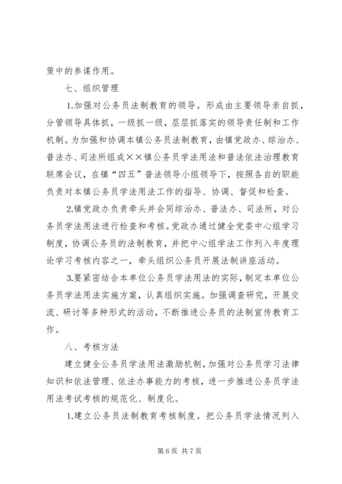 镇普法依法治理工作实施方案.docx