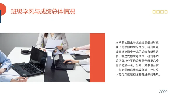 黄蓝简约期末总结回顾PPT模板宣传PPT动态PPT