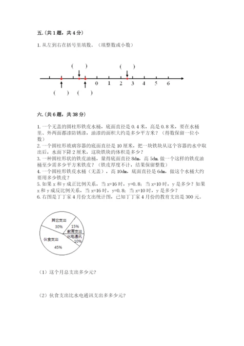 苏教版六年级数学小升初试卷附答案（综合卷）.docx