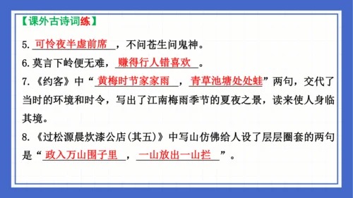 2023-2024学年统编版语文七年级下册 第六单元复习 课件(共94张PPT)