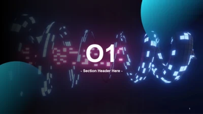 章节页-创意通讯科技发布会PPT主题