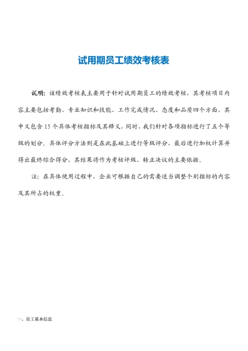 试用期员绩效考核表.docx