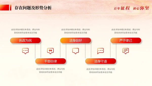 红金风党建工作汇报干部工作汇报述职报告党课ppt模板工作总结