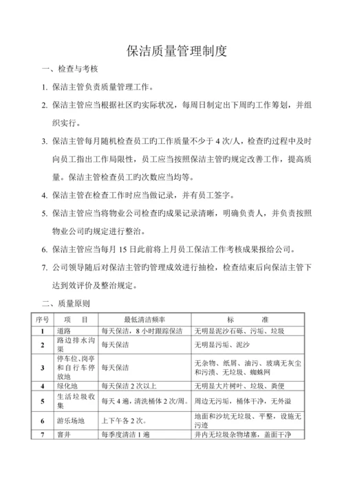 保洁主管岗位基本职责要点.docx