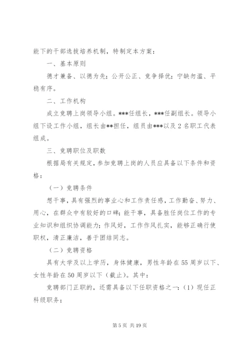 国有企业XX公司中层干部竞聘方案.docx