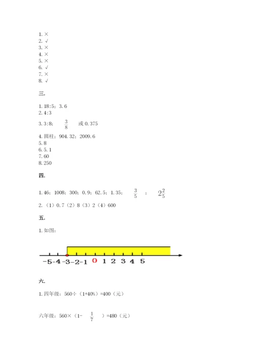 苏教版小升初数学模拟试卷及参考答案一套.docx