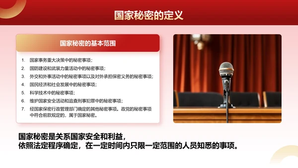 红色党政风全国保密宣传月培训课件PPT模板