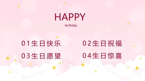 生日快乐生日派对纪念册动态PPT