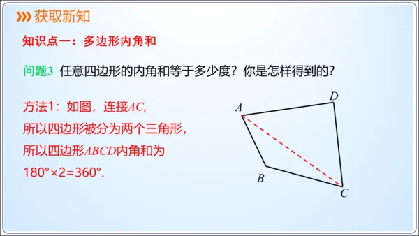 11.3.2多边形的内角和  课件（共21张PPT）