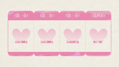 粉色创意情人节活动策划PPT模板