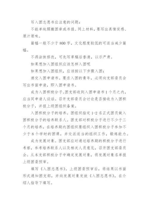 入团志愿书抄袭的后果？.docx