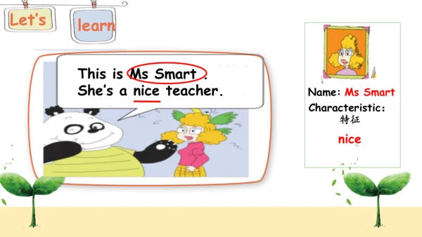 Module1Unit 1 She's a nice teacher 课件(共28张PPT)