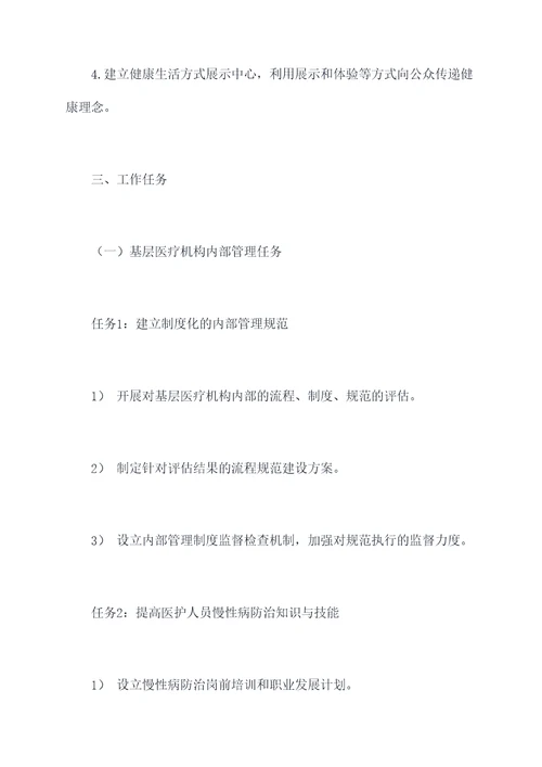 慢病示范建设工作计划