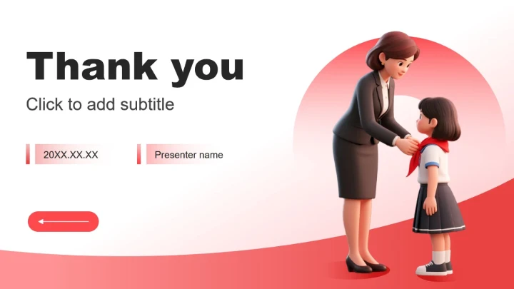 红色3D风少先队员竞选演讲自我介绍PPT主题模板