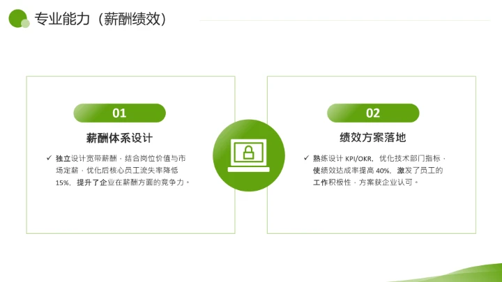 绿色简约风通用版大学生求职个人综合展示职业生涯规划PPT