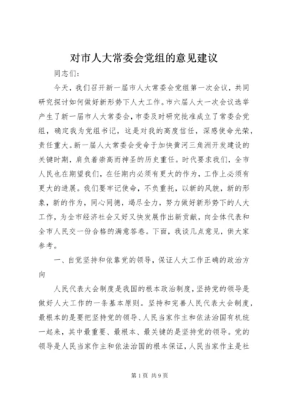 对市人大常委会党组的意见建议 (3).docx
