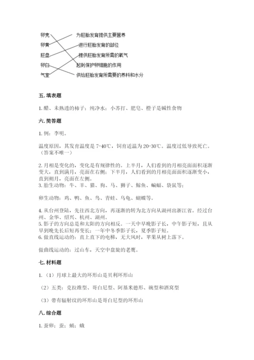 教科版科学三年级下册 期末测试卷及参考答案【培优b卷】.docx