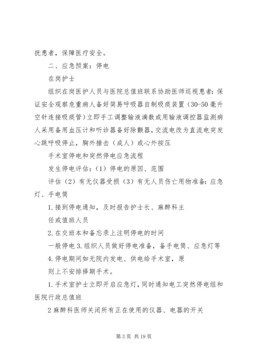 麻醉科突发事件应急处置预案全部.docx