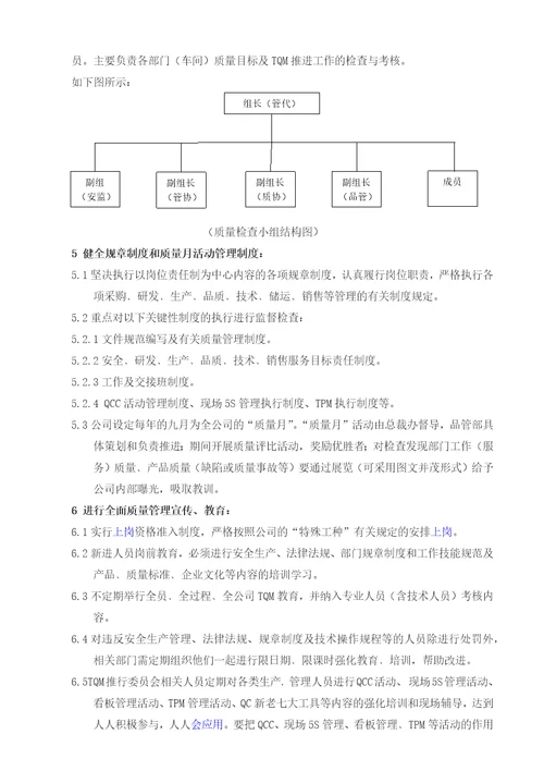 某某集团全面质量管理推行方案最终稿