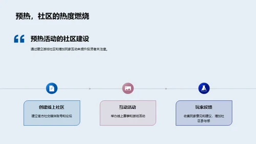 游戏预热与投资策略