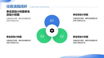 创意风任务流程闭环PPT循环