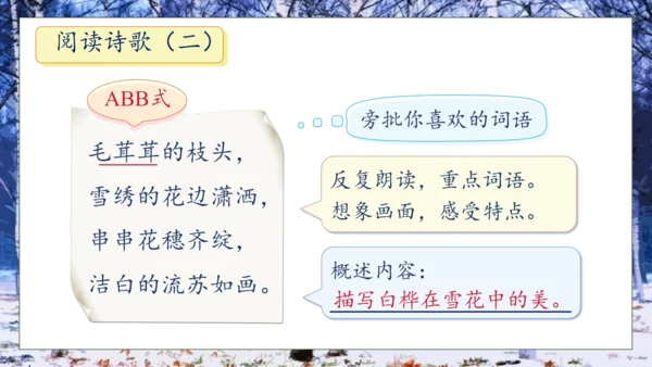 【核心素养】部编版语文四年级下册-11.白桦 第1课时（课件）