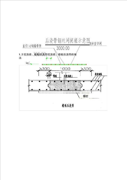 筏板基础后浇带专项施工方案