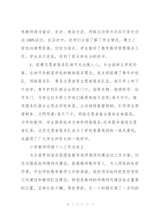 小学教师师德个人工作总结.docx