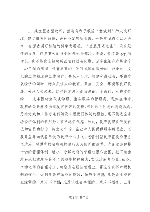 关于“潜规则”问题的调查与思考 (3).docx