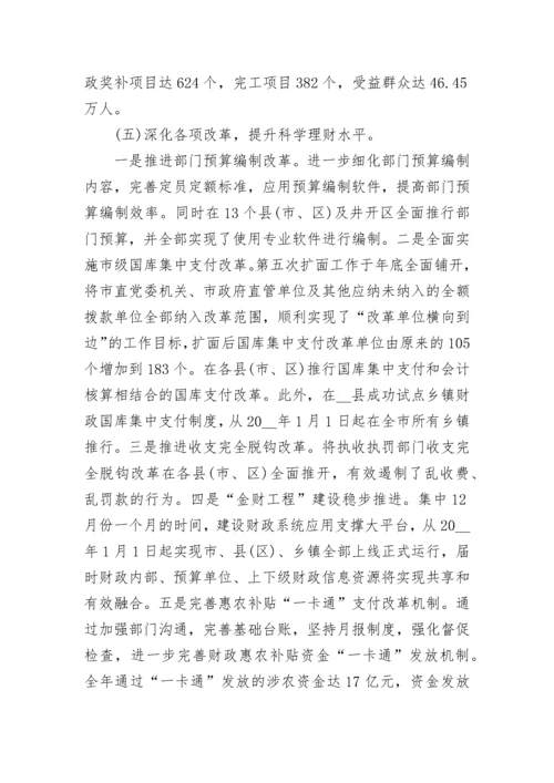 政府财务管理工作总结报告.docx