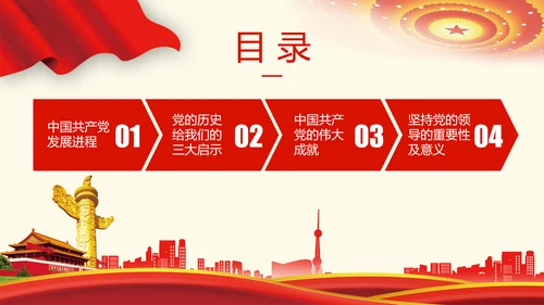 党史党课成立100周年百年党政PPT